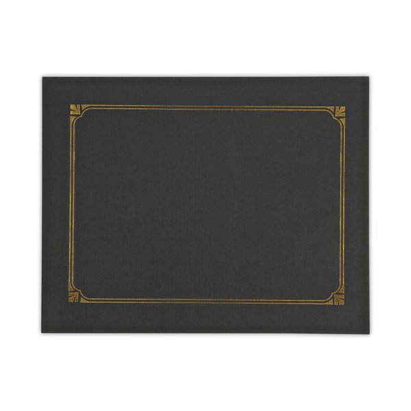 Universal Certificate/Document Cover, 8 1/2 x 11 / 8 x 10 / A4, Black, PK6 UNV76895